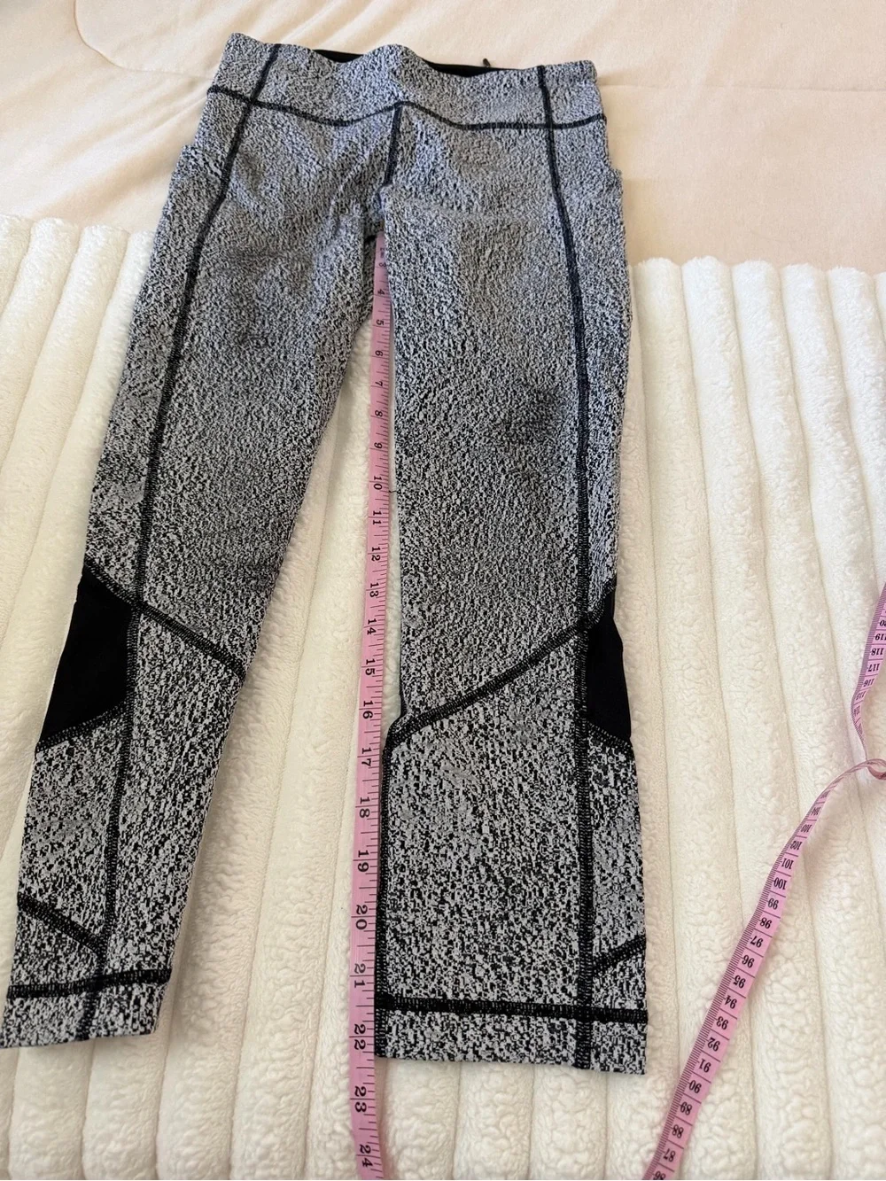 lululemon athletica Black and White Patterned Leggings